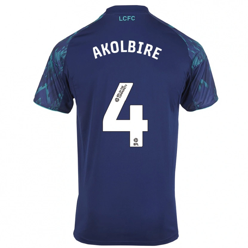 Danxen Niño Camiseta Bless Akolbire #4 Azul Marino Verde Blanco 2ª Equipación 2025/26 La Camisa