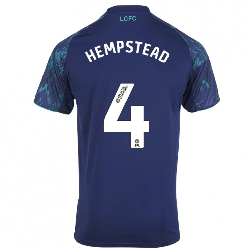 Danxen Niño Camiseta Oliver Hempstead #4 Azul Marino Verde Blanco 2ª Equipación 2025/26 La Camisa