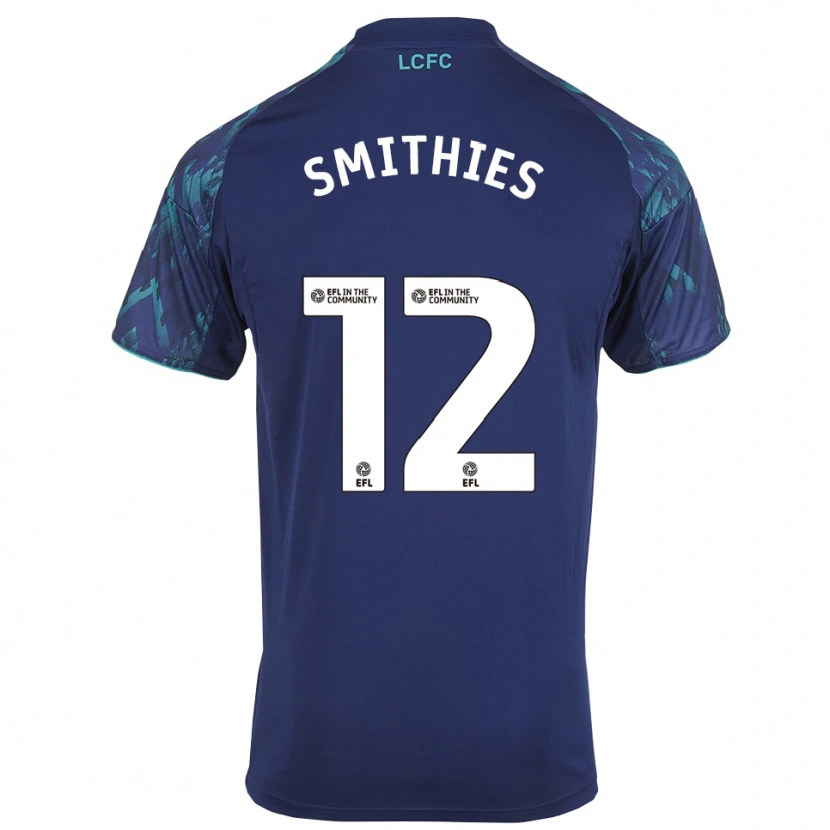 Danxen Niño Camiseta Alex Smithies #12 Azul Marino Verde Blanco 2ª Equipación 2025/26 La Camisa