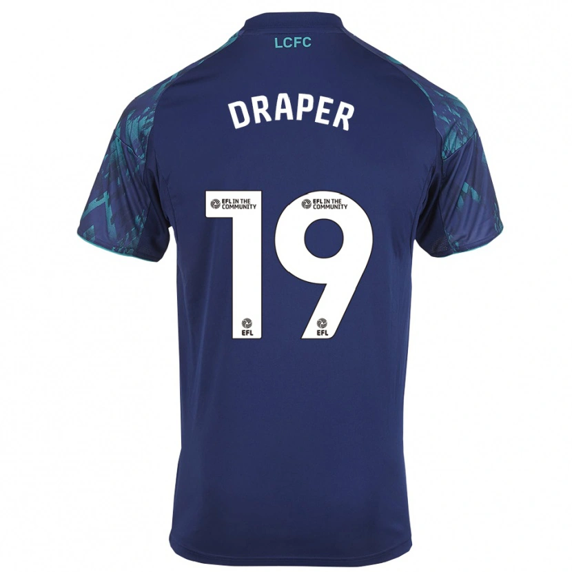 Danxen Niño Camiseta Denny Draper #19 Azul Marino Verde Blanco 2ª Equipación 2025/26 La Camisa