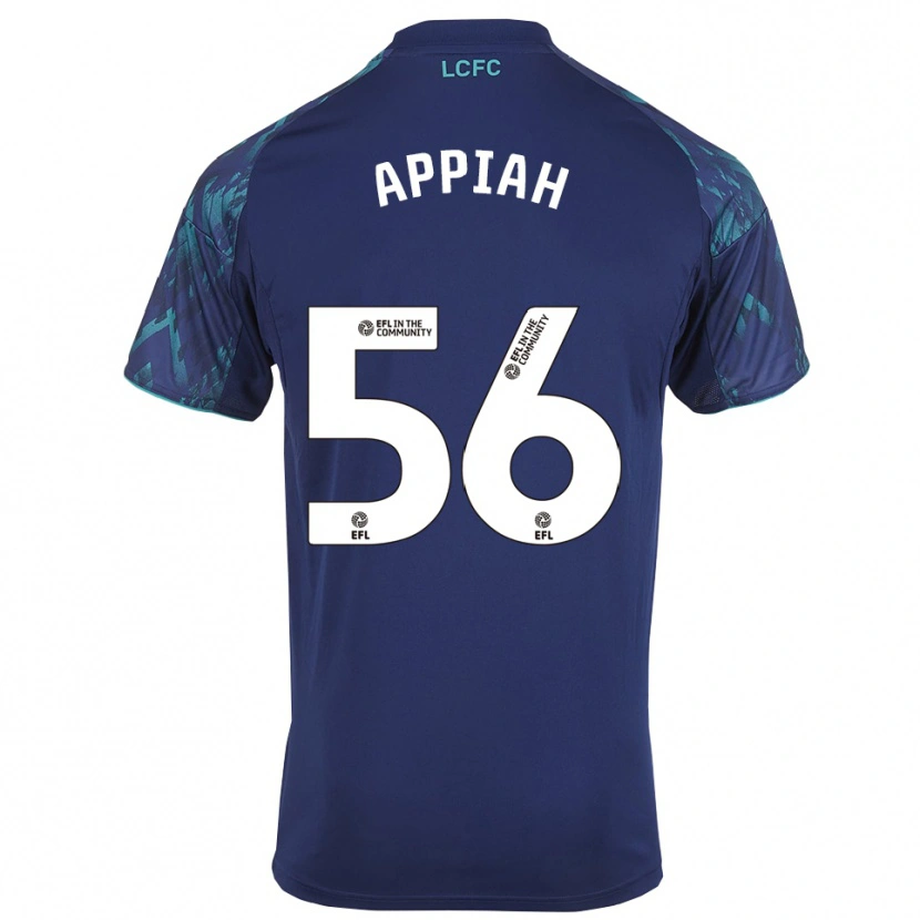 Danxen Niño Camiseta Paul Appiah #56 Azul Marino Verde Blanco 2ª Equipación 2025/26 La Camisa