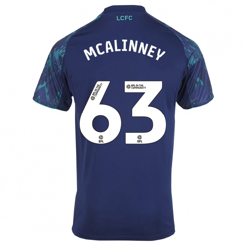 Danxen Niño Camiseta Liam Mcalinney #63 Azul Marino Verde Blanco 2ª Equipación 2025/26 La Camisa