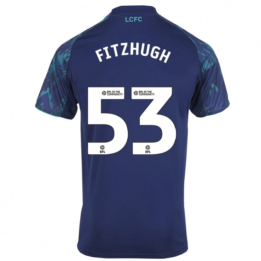 Danxen Niño Camiseta Ethan Fitzhugh #53 Azul Marino Verde Blanco 2ª Equipación 2025/26 La Camisa