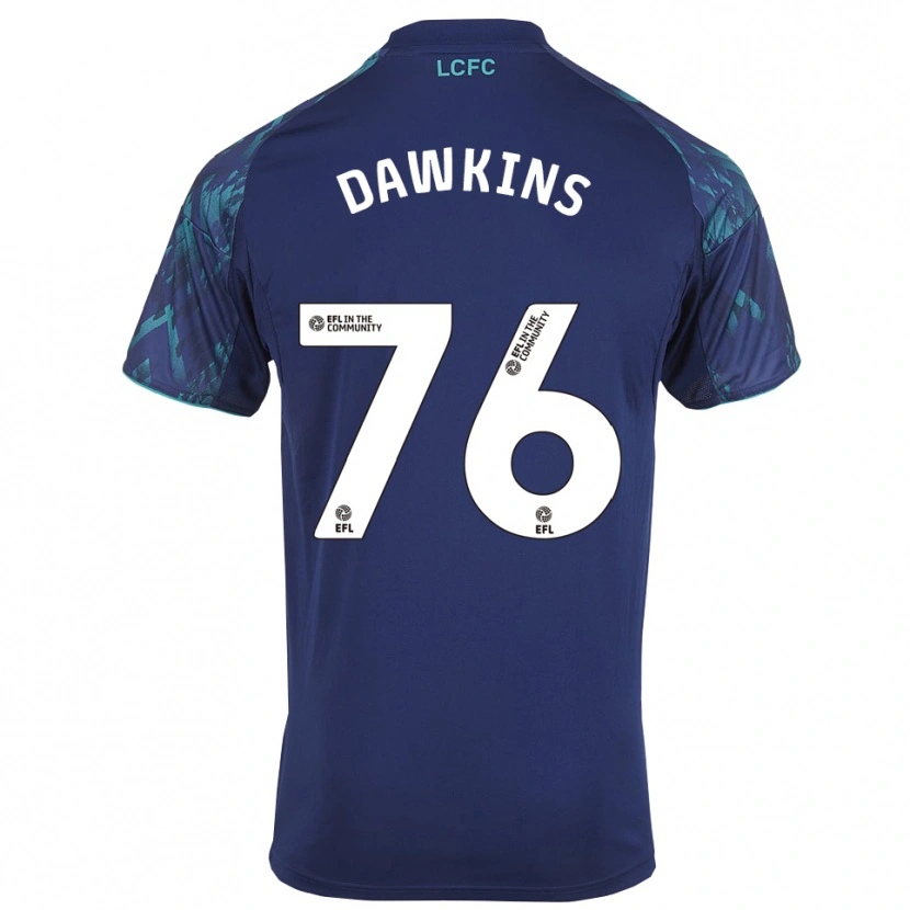 Danxen Niño Camiseta Kartell Dawkins #76 Azul Marino Verde Blanco 2ª Equipación 2025/26 La Camisa
