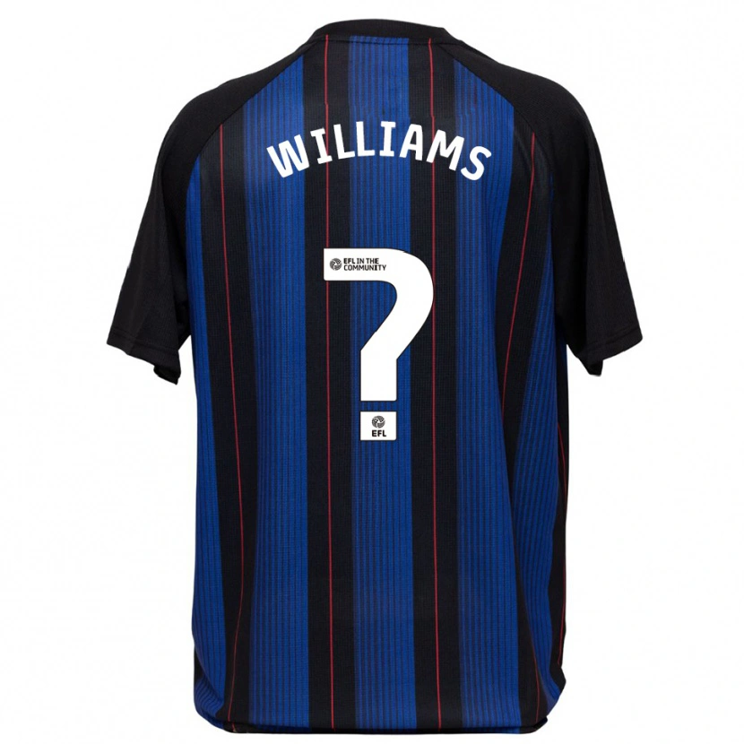 Danxen Niño Camiseta Logan Williams #0 Azul Negro 2ª Equipación 2025/26 La Camisa
