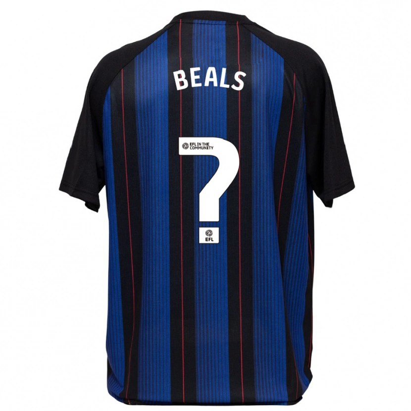 Danxen Niño Camiseta Ben Beals #0 Azul Negro 2ª Equipación 2025/26 La Camisa