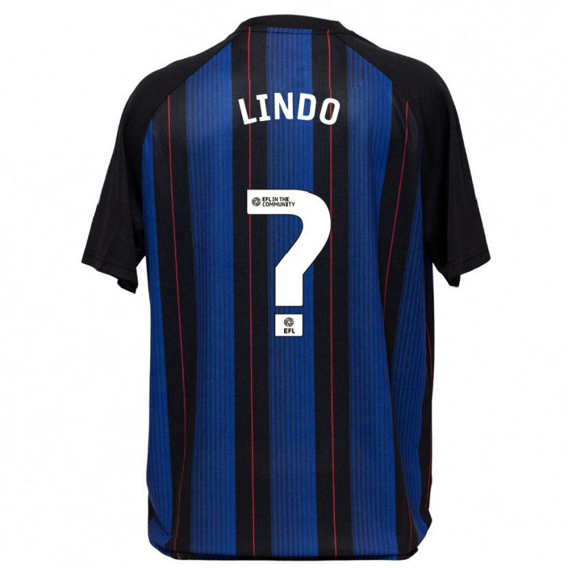 Danxen Niño Camiseta Afonso Lindo #0 Azul Negro 2ª Equipación 2025/26 La Camisa