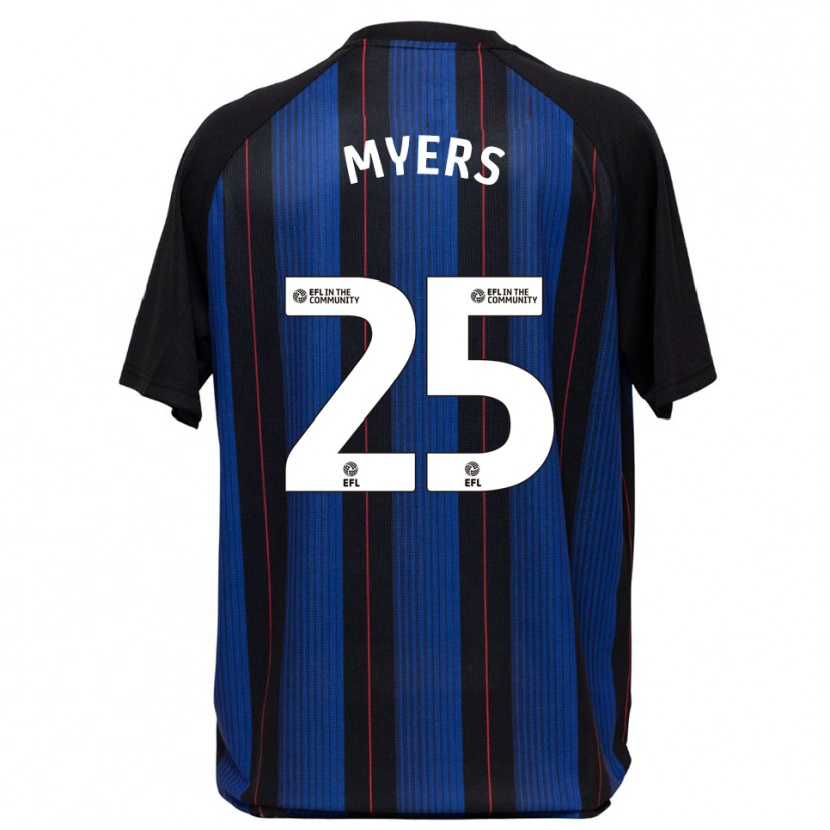 Danxen Niño Camiseta Maddie Myers #25 Azul Negro 2ª Equipación 2025/26 La Camisa