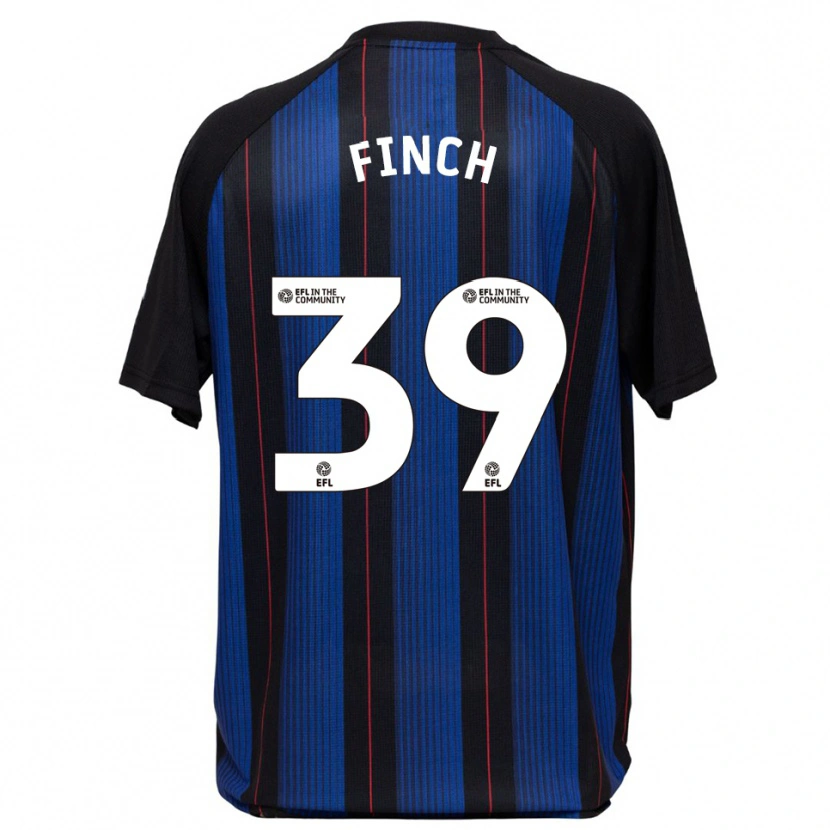 Danxen Niño Camiseta Sonny Finch #39 Azul Negro 2ª Equipación 2025/26 La Camisa