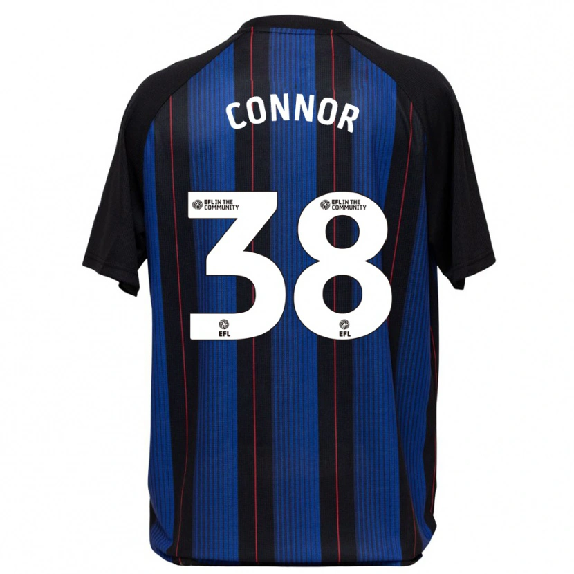 Danxen Niño Camiseta Shea Connor #38 Azul Negro 2ª Equipación 2025/26 La Camisa
