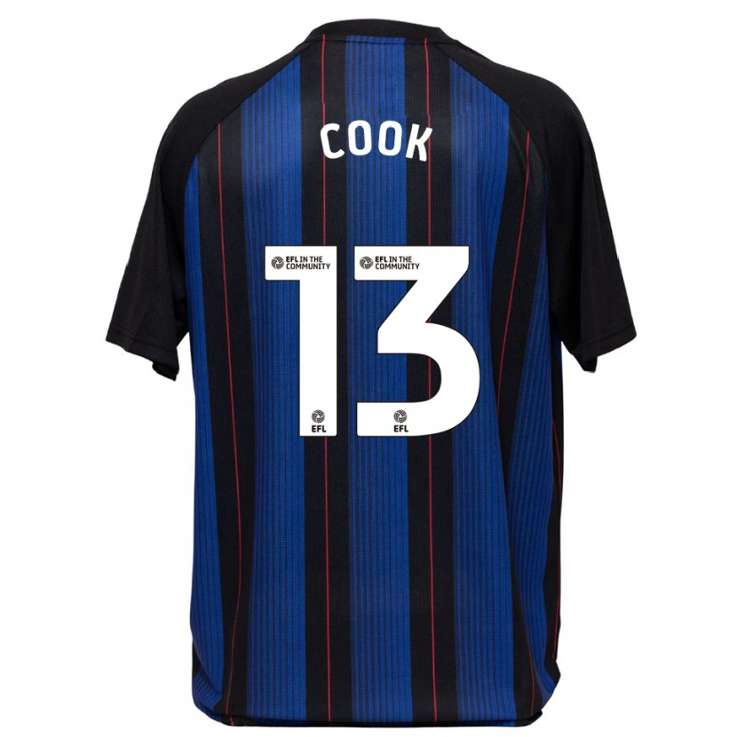 Danxen Niño Camiseta Ruby Cook #13 Azul Negro 2ª Equipación 2025/26 La Camisa