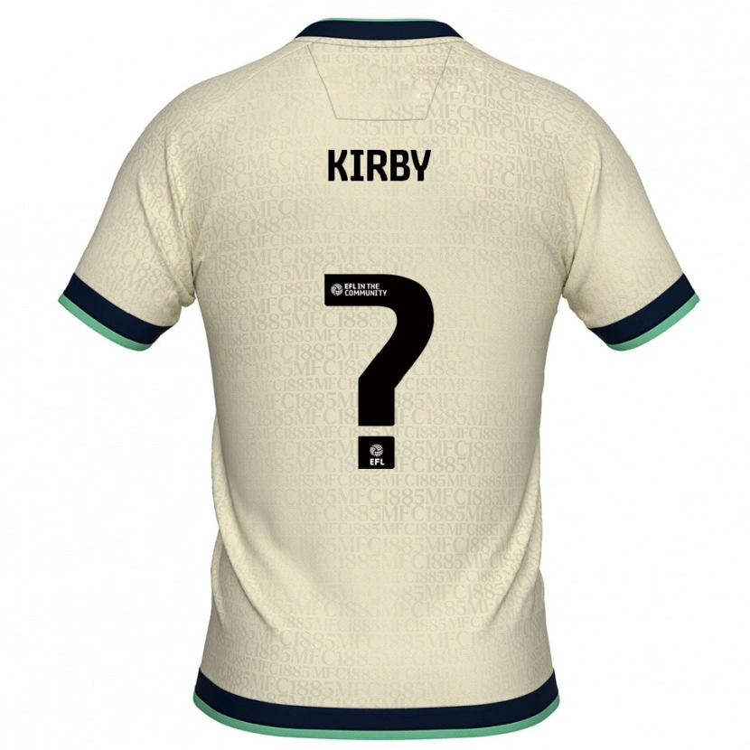 Danxen Niño Camiseta Archie Kirby #0 Champán Azul Marino 2ª Equipación 2025/26 La Camisa