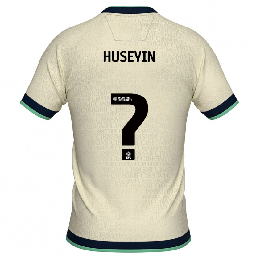 Danxen Niño Camiseta Emel Huseyin #0 Champán Azul Marino 2ª Equipación 2025/26 La Camisa