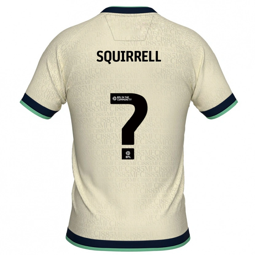 Danxen Niño Camiseta Emma Squirrell #0 Champán Azul Marino 2ª Equipación 2025/26 La Camisa