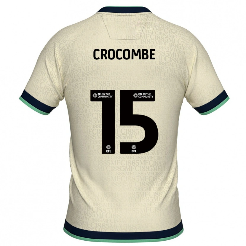 Danxen Niño Camiseta Max Crocombe #15 Champán Azul Marino 2ª Equipación 2025/26 La Camisa