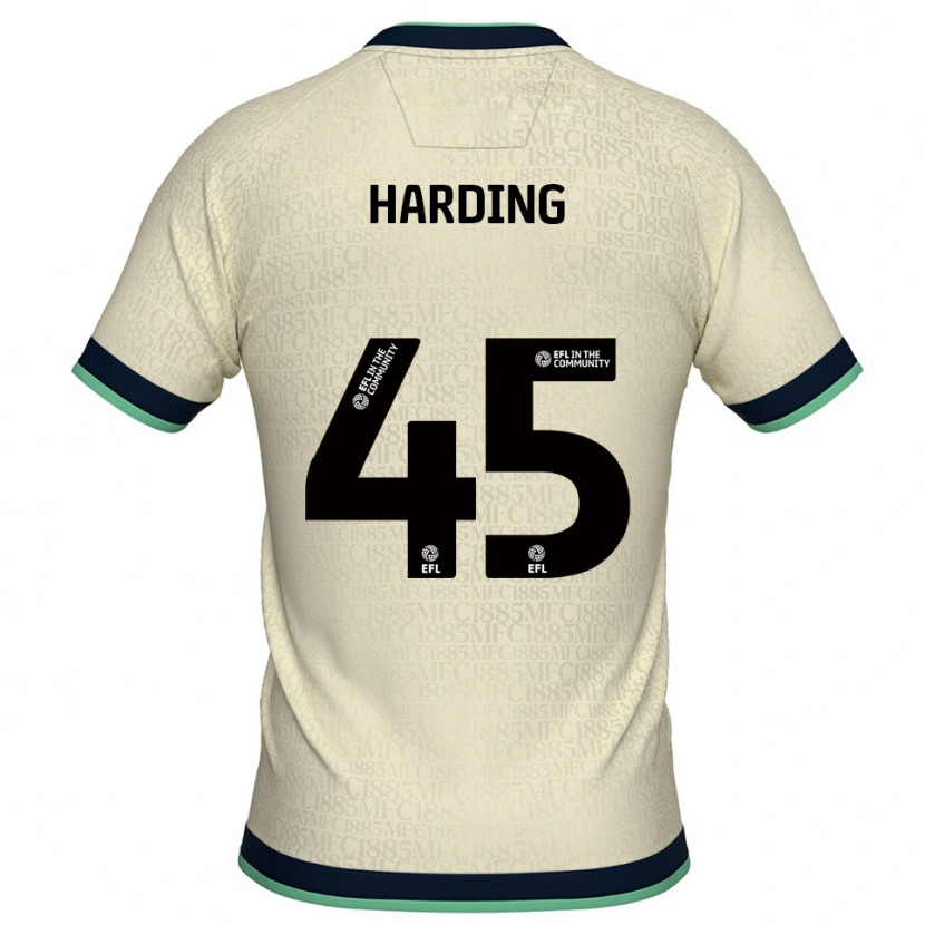 Danxen Niño Camiseta Wes Harding #45 Champán Azul Marino 2ª Equipación 2025/26 La Camisa