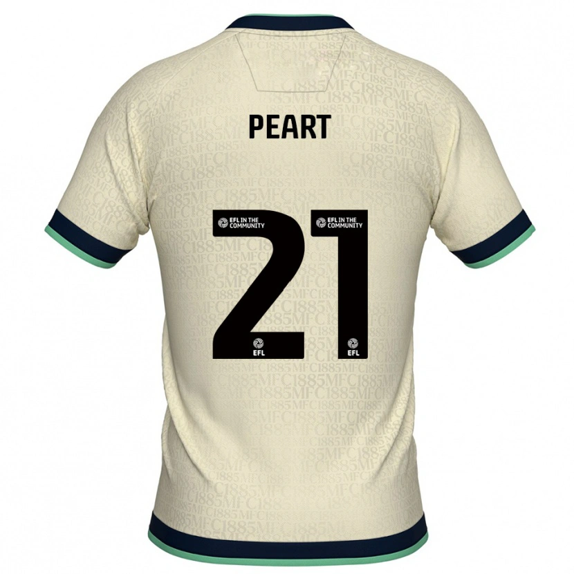 Danxen Niño Camiseta Kalani Peart #21 Champán Azul Marino 2ª Equipación 2025/26 La Camisa