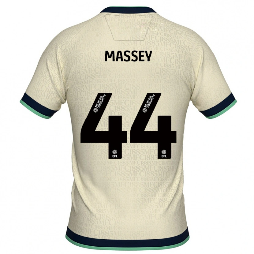Danxen Niño Camiseta Alfie Massey #44 Champán Azul Marino 2ª Equipación 2025/26 La Camisa