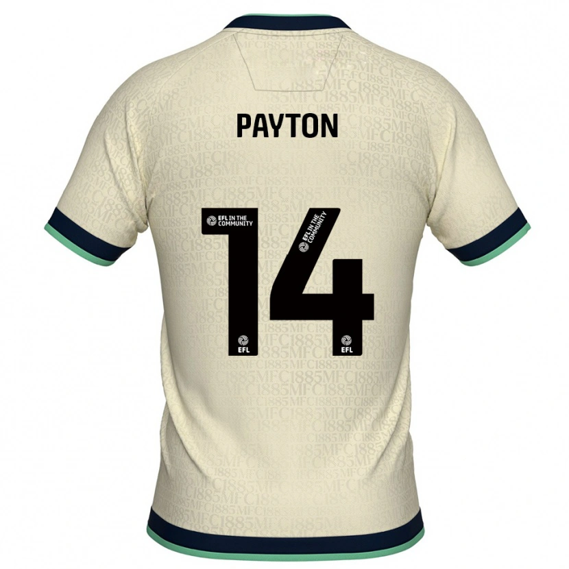 Danxen Niño Camiseta Edward Payton #14 Champán Azul Marino 2ª Equipación 2025/26 La Camisa