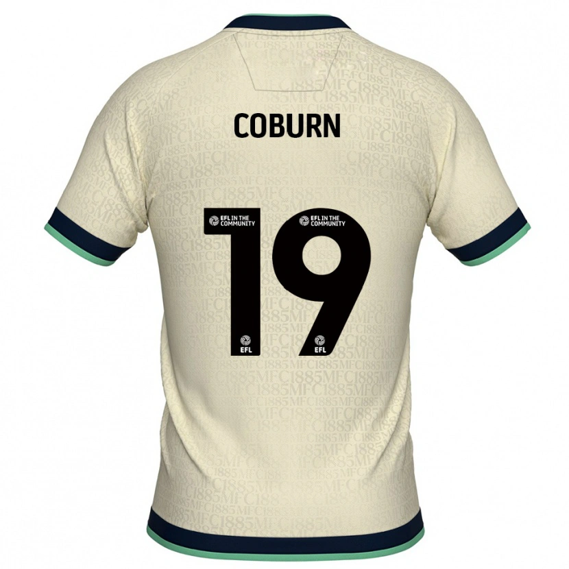 Danxen Niño Camiseta Josh Coburn #19 Champán Azul Marino 2ª Equipación 2025/26 La Camisa