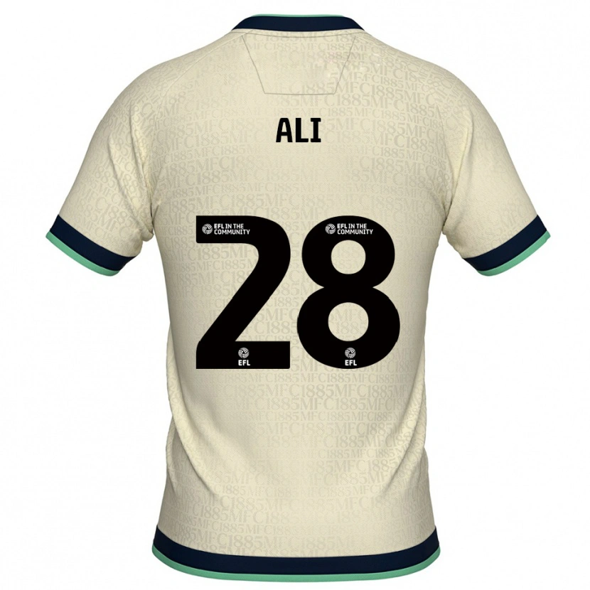 Danxen Niño Camiseta Francesca Ali #28 Champán Azul Marino 2ª Equipación 2025/26 La Camisa