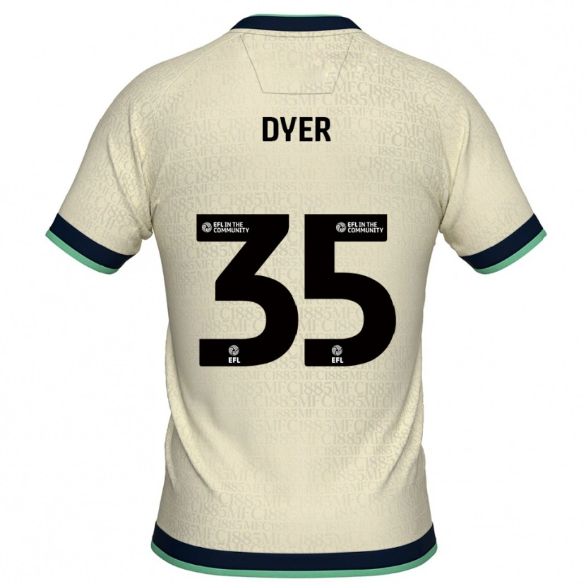Danxen Niño Camiseta Jet Dyer #35 Champán Azul Marino 2ª Equipación 2025/26 La Camisa