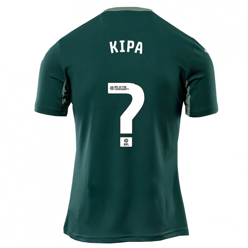 Danxen Niño Camiseta Joseph Kipa #0 Verde Blanco Púrpura 2ª Equipación 2025/26 La Camisa