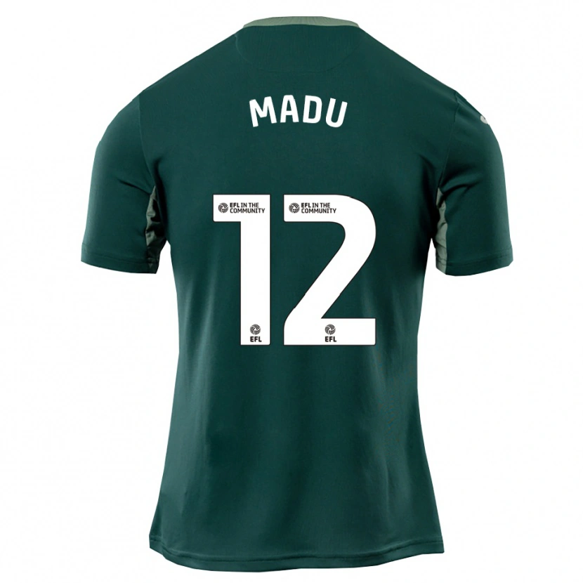 Danxen Niño Camiseta Victor Madu #12 Verde Blanco Púrpura 2ª Equipación 2025/26 La Camisa