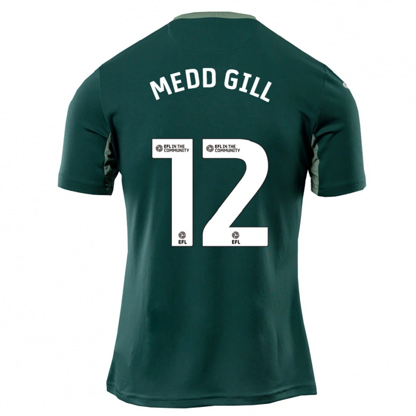 Danxen Niño Camiseta Tamsin Medd-Gill #12 Verde Blanco Púrpura 2ª Equipación 2025/26 La Camisa