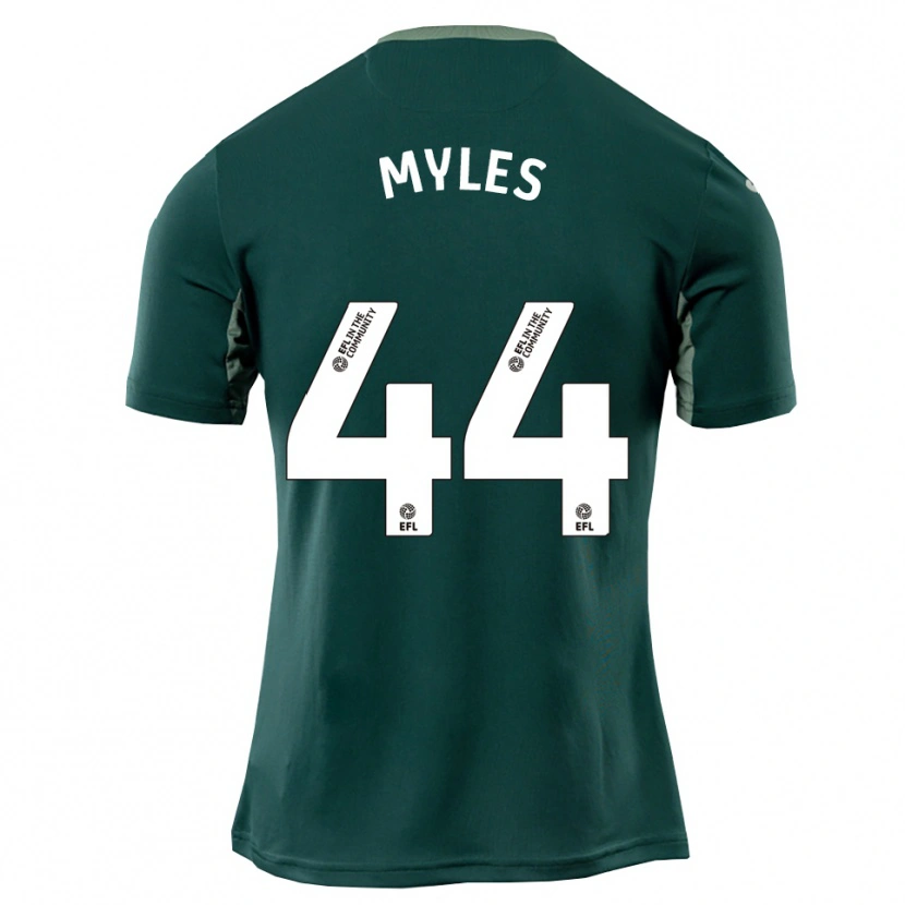 Danxen Niño Camiseta Elliot Myles #44 Verde Blanco Púrpura 2ª Equipación 2025/26 La Camisa