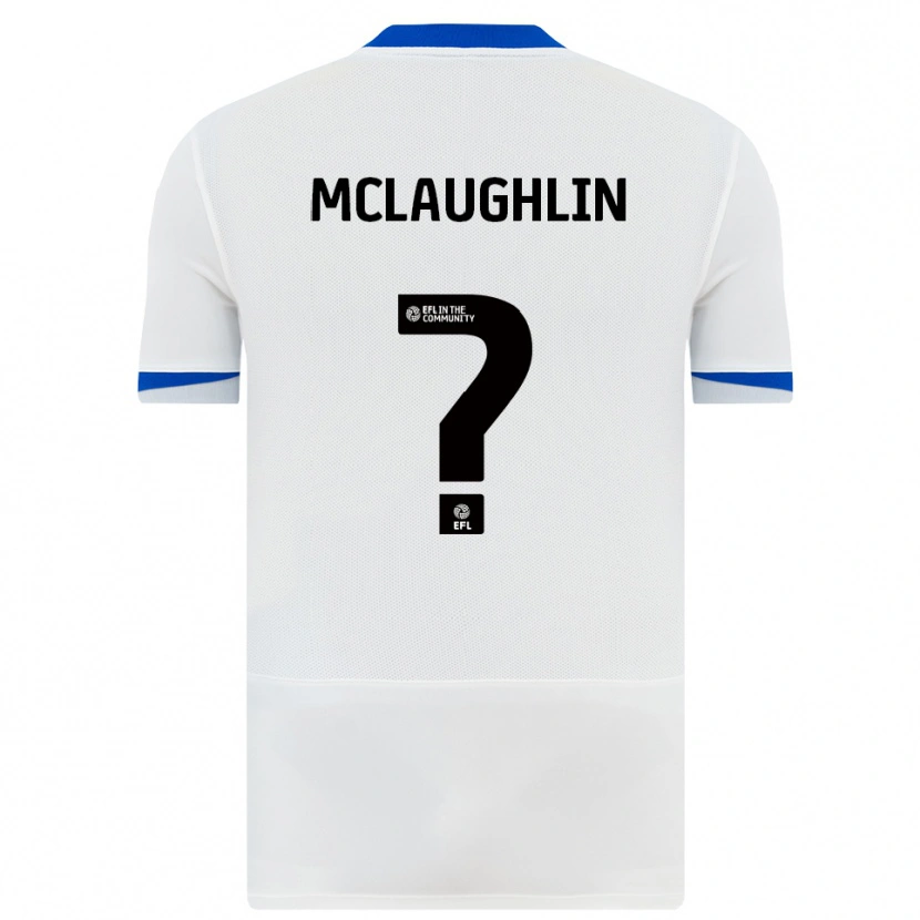 Danxen Niño Camiseta Erin Mclaughlin #0 Blanco Negro 2ª Equipación 2025/26 La Camisa