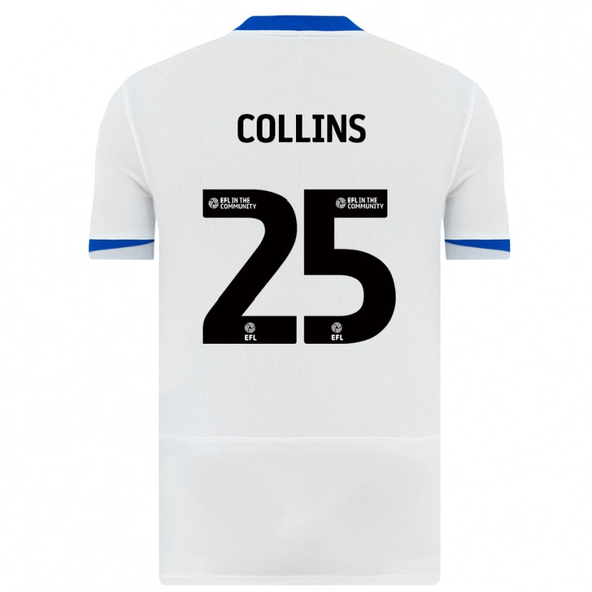 Danxen Niño Camiseta Izzy Collins #25 Blanco Negro 2ª Equipación 2025/26 La Camisa