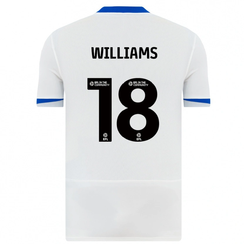 Danxen Niño Camiseta Scarlett Williams #18 Blanco Negro 2ª Equipación 2025/26 La Camisa