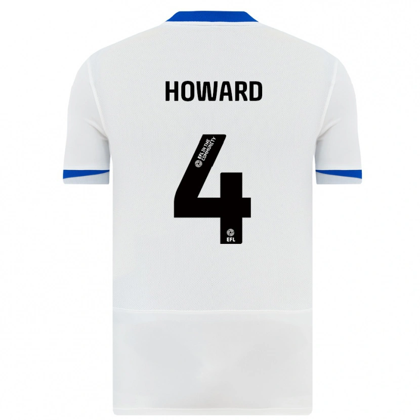 Danxen Niño Camiseta Cody Howard #4 Blanco Negro 2ª Equipación 2025/26 La Camisa