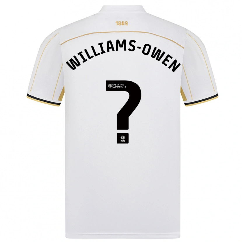 Danxen Niño Camiseta Brooke Williams-Owen #0 Blanco Oro 2ª Equipación 2025/26 La Camisa