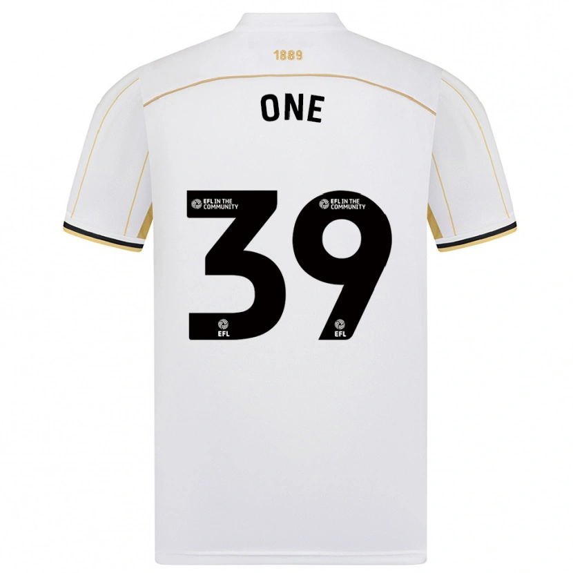 Danxen Niño Camiseta Ryan Oné #39 Blanco Oro 2ª Equipación 2025/26 La Camisa