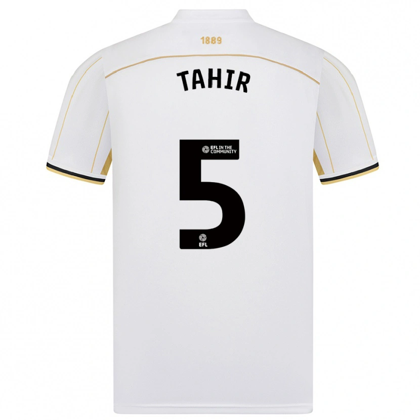 Danxen Niño Camiseta Zain Tahir #5 Blanco Oro 2ª Equipación 2025/26 La Camisa