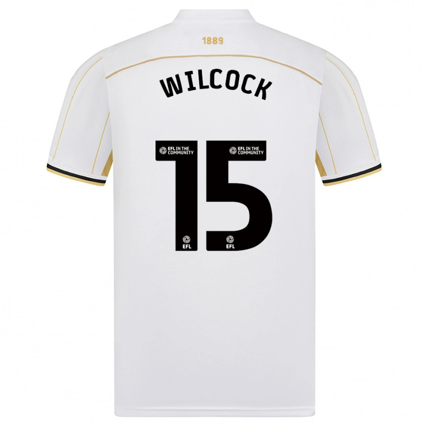 Danxen Niño Camiseta Tamara Wilcock #15 Blanco Oro 2ª Equipación 2025/26 La Camisa