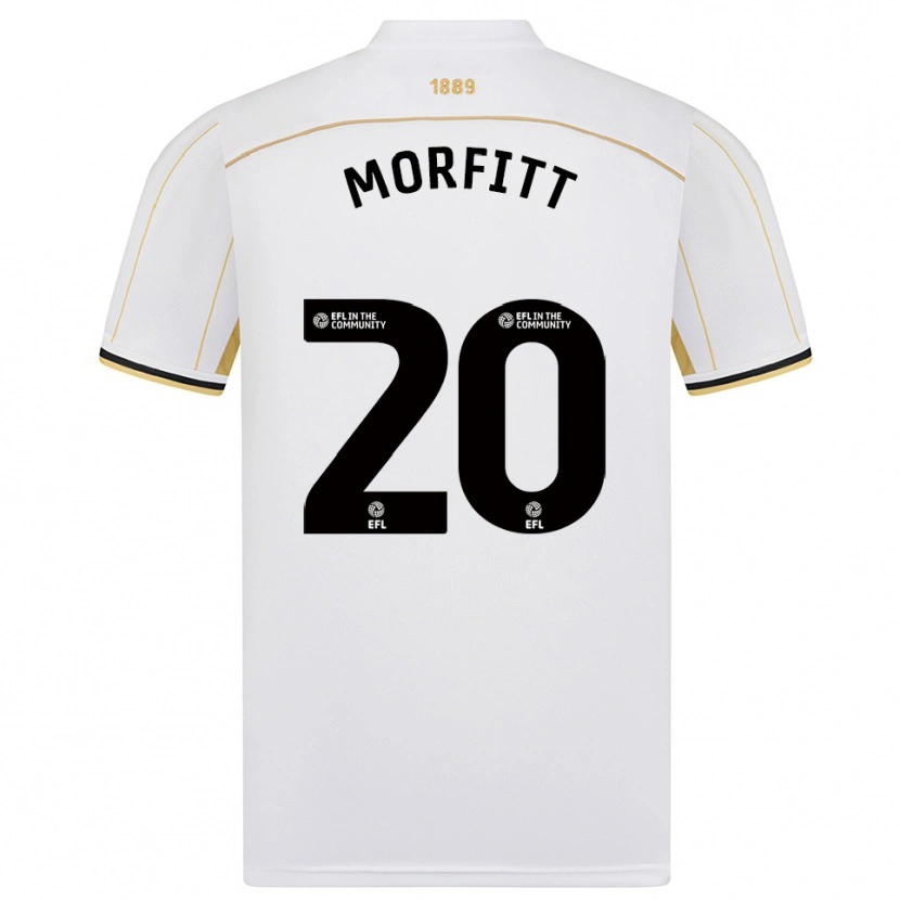 Danxen Niño Camiseta Izzy Morfitt #20 Blanco Oro 2ª Equipación 2025/26 La Camisa