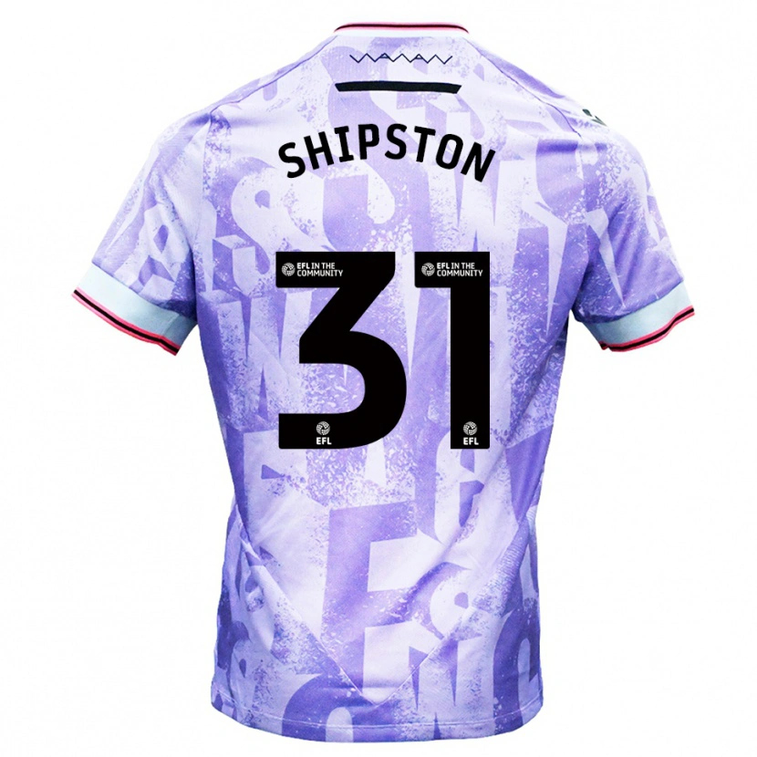 Danxen Niño Camiseta Rio Shipston #31 Lila Blanco 2ª Equipación 2025/26 La Camisa