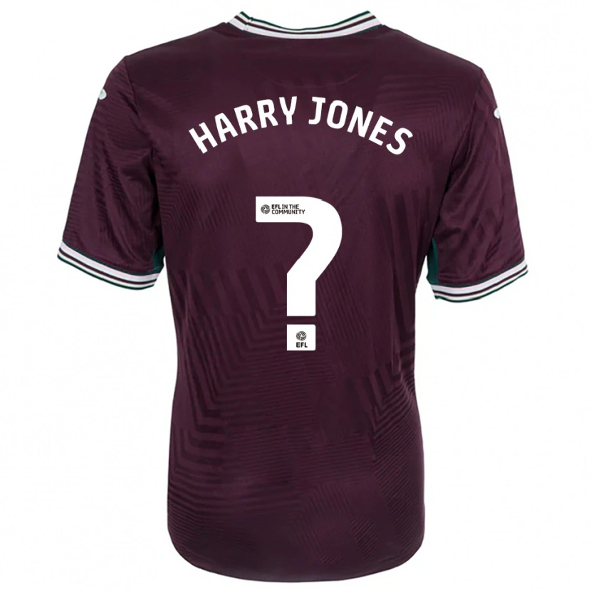 Danxen Niño Camiseta Harry Jones #0 Rojo Óxido Blanco 2ª Equipación 2025/26 La Camisa
