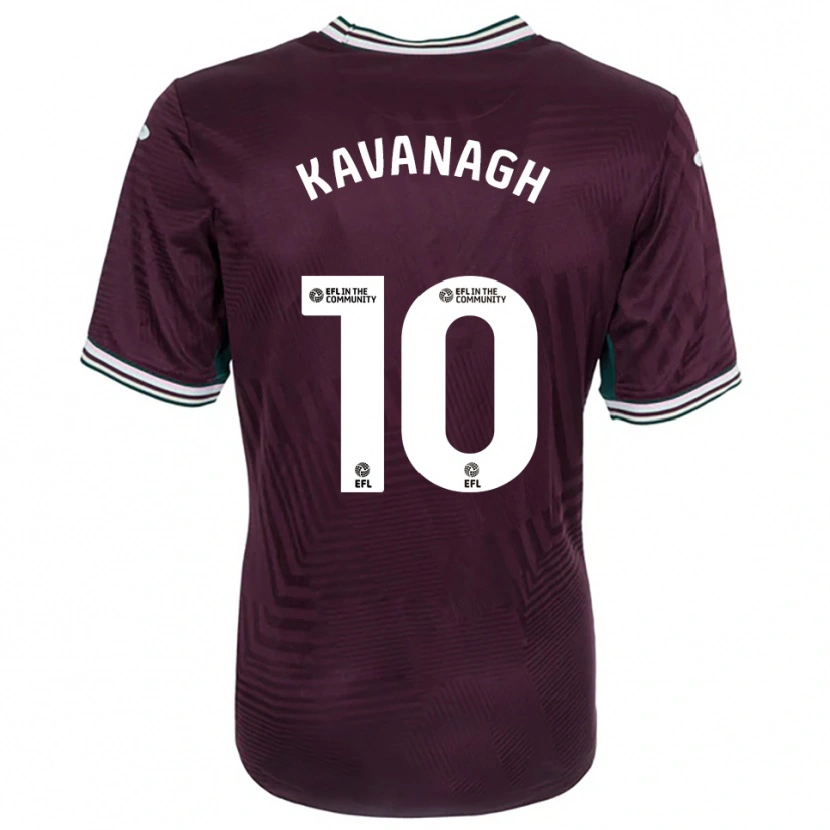 Danxen Niño Camiseta Reece Kavanagh #10 Rojo Óxido Blanco 2ª Equipación 2025/26 La Camisa