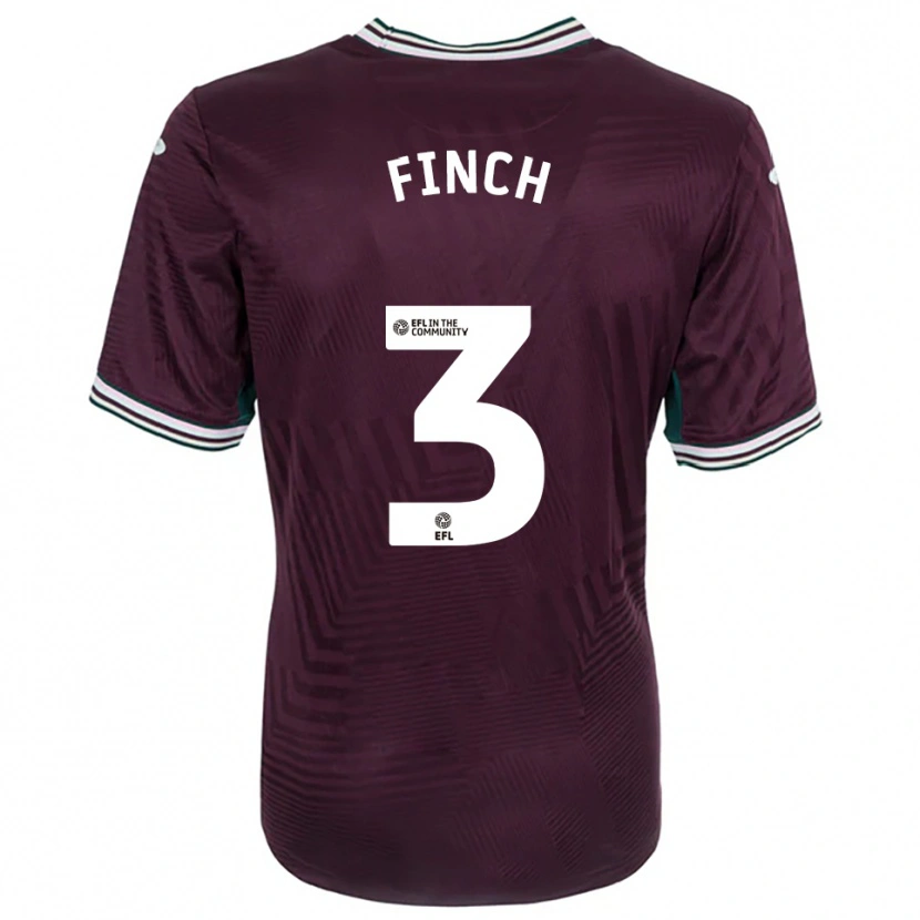Danxen Niño Camiseta Lucy Finch #3 Rojo Óxido Blanco 2ª Equipación 2025/26 La Camisa