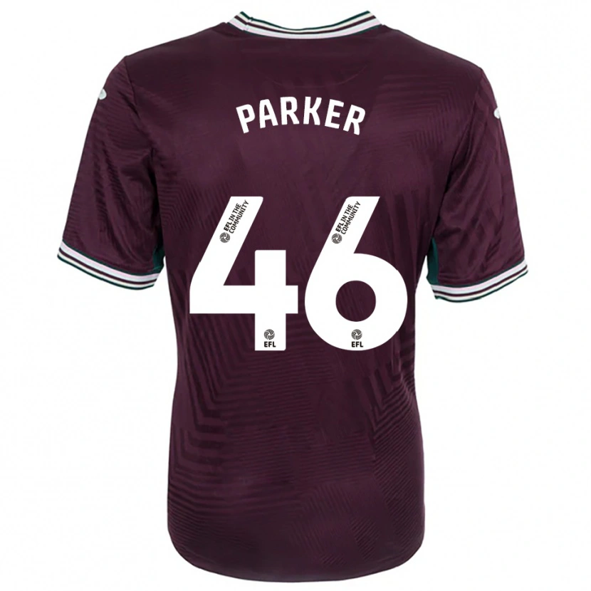 Danxen Niño Camiseta Arthur Parker #46 Rojo Óxido Blanco 2ª Equipación 2025/26 La Camisa