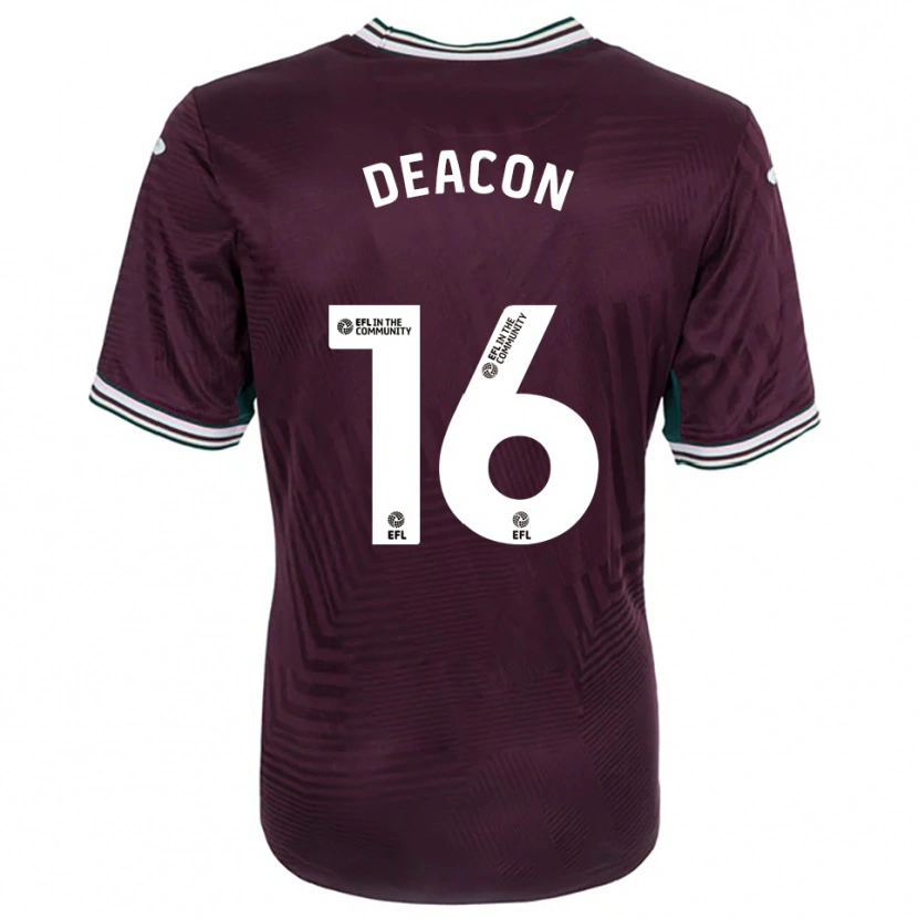 Danxen Niño Camiseta Aimee Deacon #16 Rojo Óxido Blanco 2ª Equipación 2025/26 La Camisa