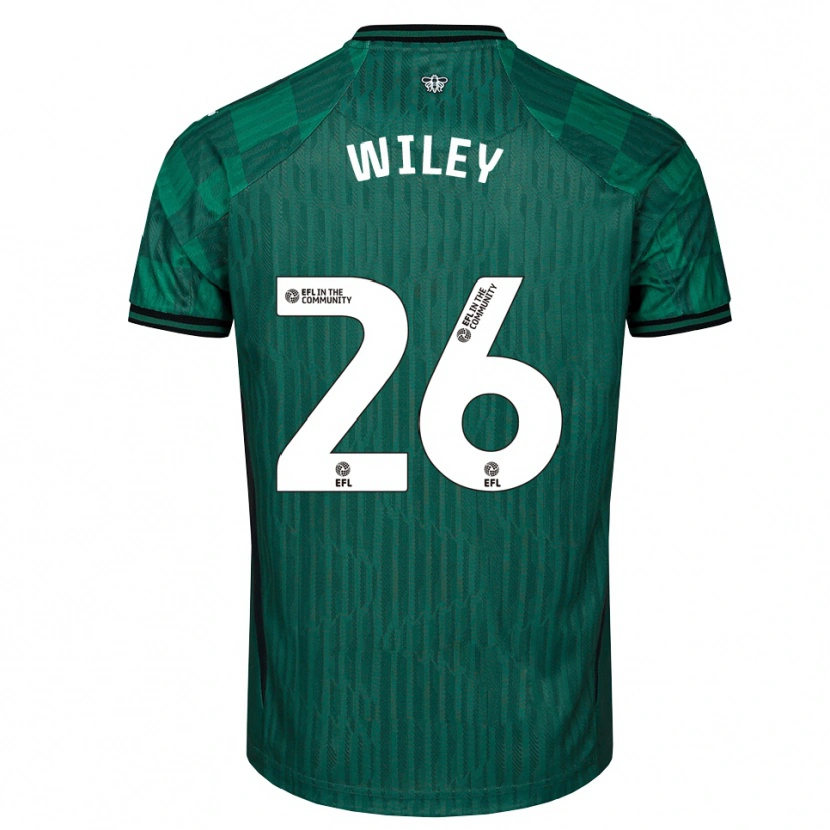 Danxen Niño Camiseta Caleb Wiley #26 Verde Negro 2ª Equipación 2025/26 La Camisa
