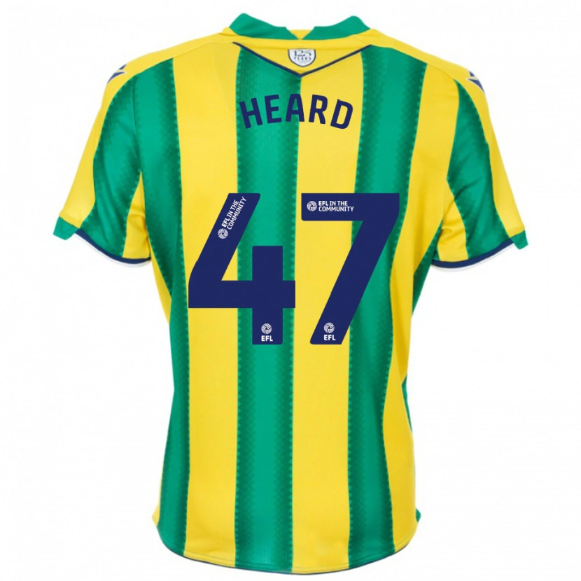 Danxen Niño Camiseta Fenton Heard #47 Amarillo Verde 2ª Equipación 2025/26 La Camisa