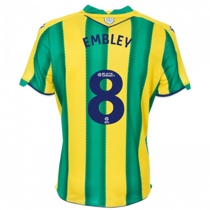 Danxen Niño Camiseta Rosie Embley #8 Amarillo Verde 2ª Equipación 2025/26 La Camisa