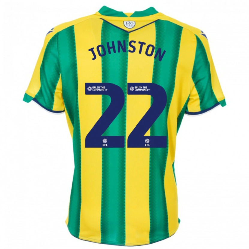 Danxen Niño Camiseta Mikey Johnston #22 Amarillo Verde 2ª Equipación 2025/26 La Camisa