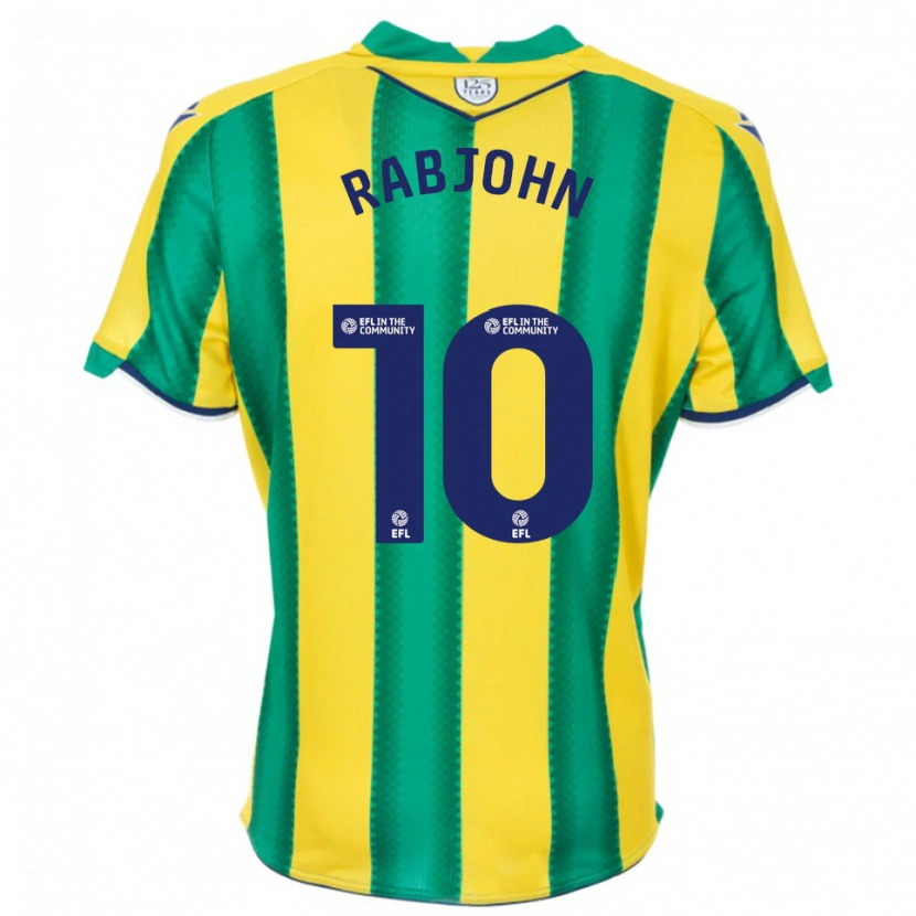 Danxen Niño Camiseta Olivia Rabjohn #10 Amarillo Verde 2ª Equipación 2025/26 La Camisa